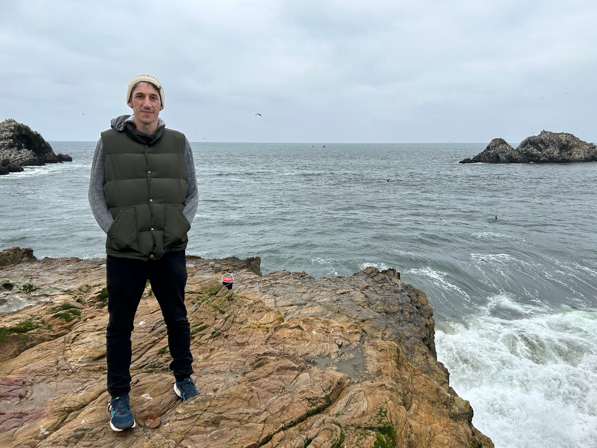 A photo of me (Max Norton) at the ocean in San Francisco.